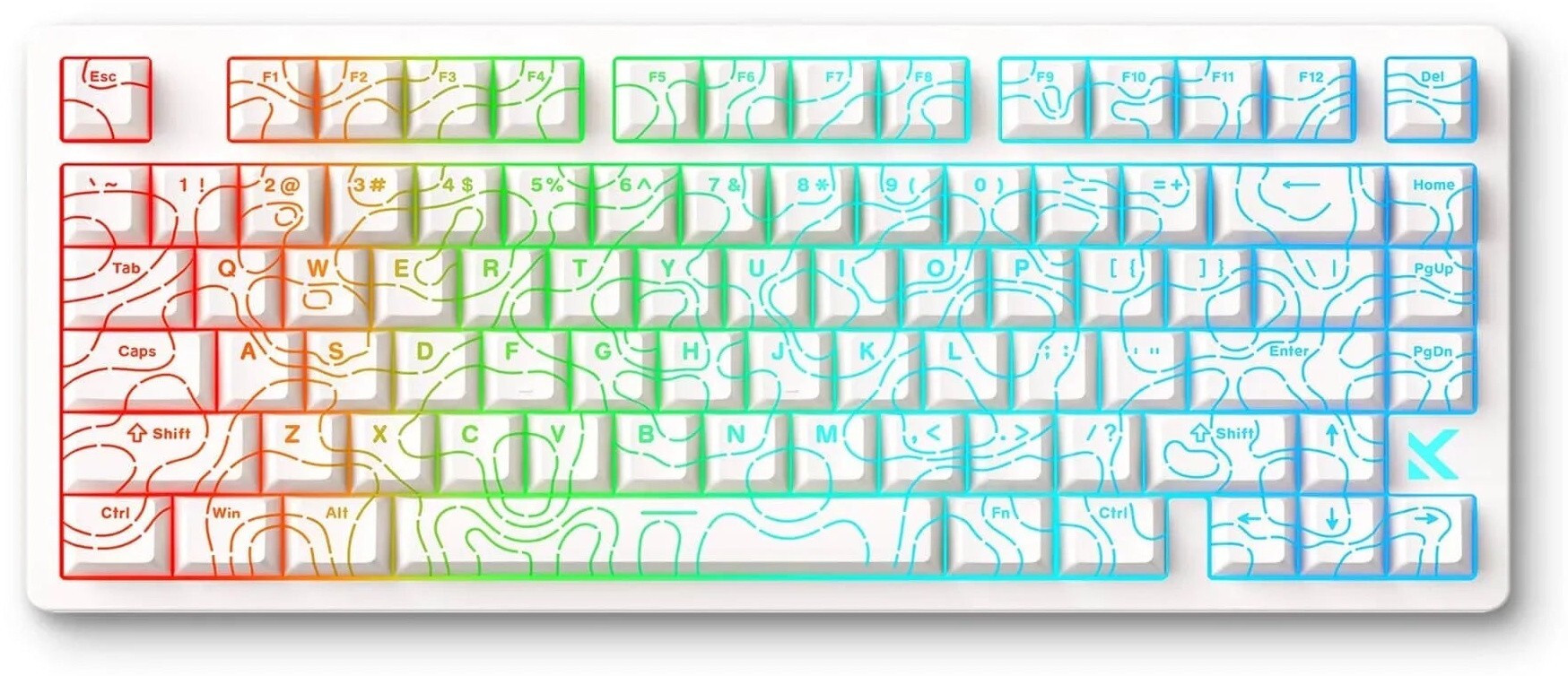 MCHOSE Jet 75 Mechanica Topographic White