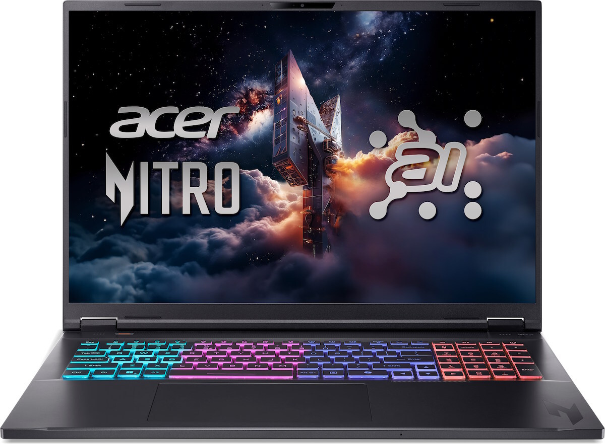 Acer Nitro 18 AI AN18-61 / 18 WQXGA / Ryzen AI 7 350 / 16GB DDR5 / 512GB SSD / GeForce RTX 5050 8GB