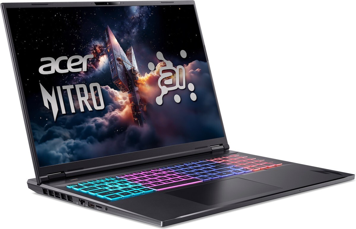 Acer Nitro 18 AI AN18-61 / 18 WQXGA / Ryzen AI 7 350 / 16GB DDR5 / 512GB SSD / GeForce RTX 5050 8GB