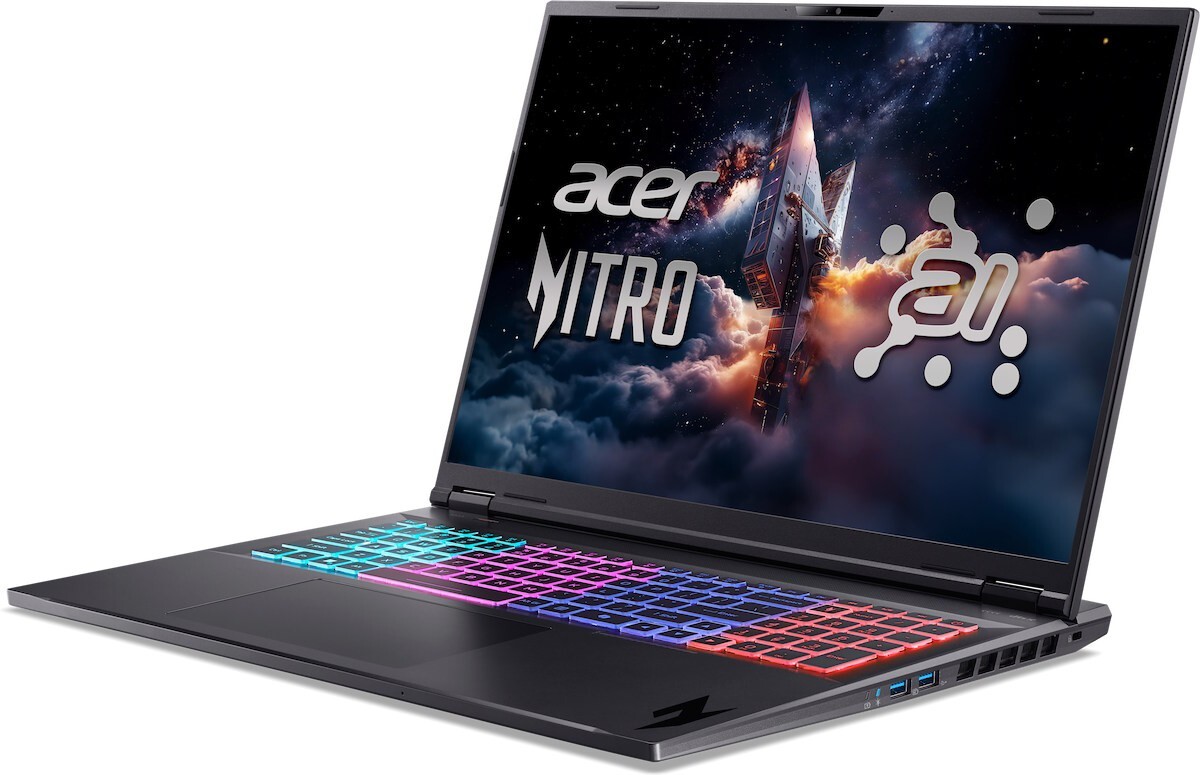 Acer Nitro 18 AI AN18-61 / 18 WQXGA / Ryzen AI 7 350 / 32GB DDR5 / 1TB SSD / GeForce RTX 5060 8GB