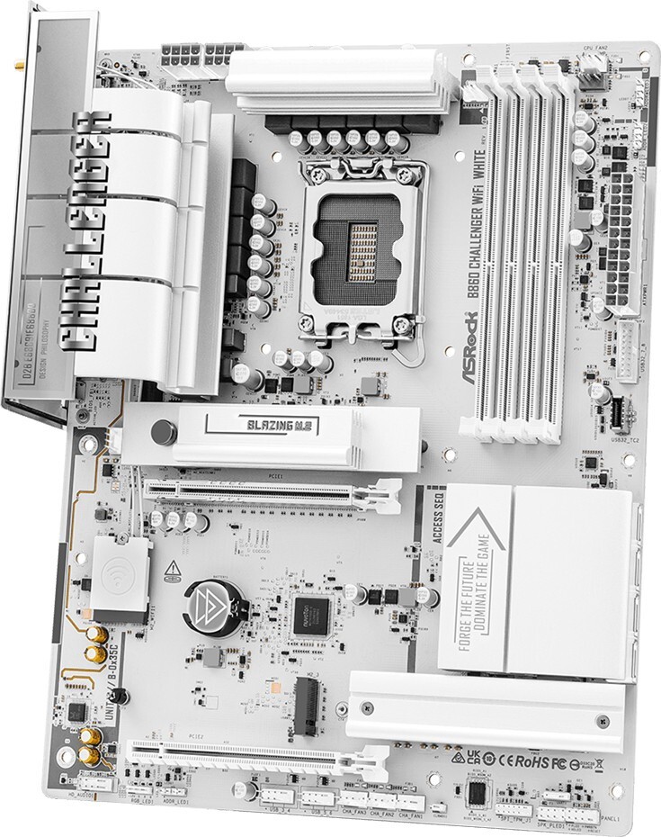 ASRock B860 CHALLENGER Wi-Fi 7 ATX WHITE