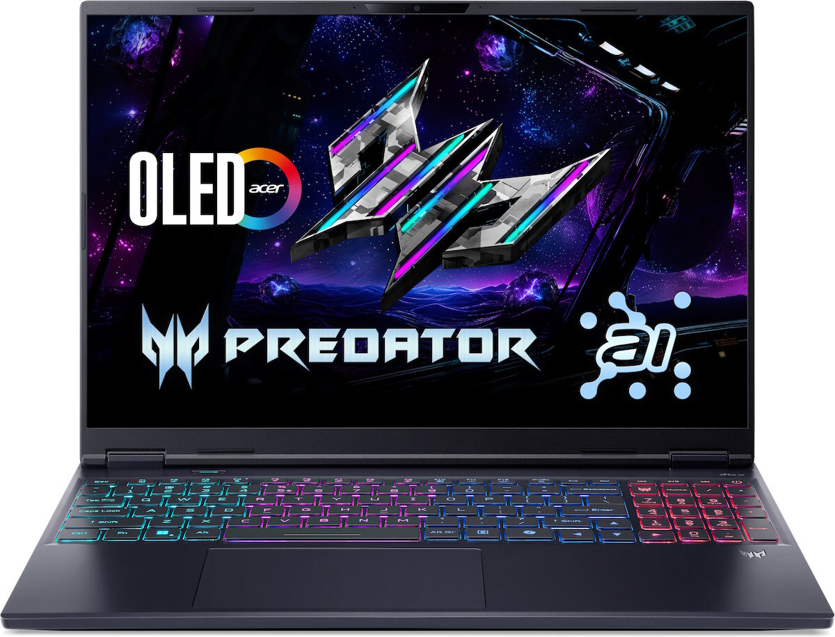 Acer Predator Helios Neo 16S AI PHN16S-71 / 16 OLED WQXGA / Core Ultra 9 275HX / 32GB DDR5 / 1TB SSD / GeForce RTX 5070 Ti 12GB