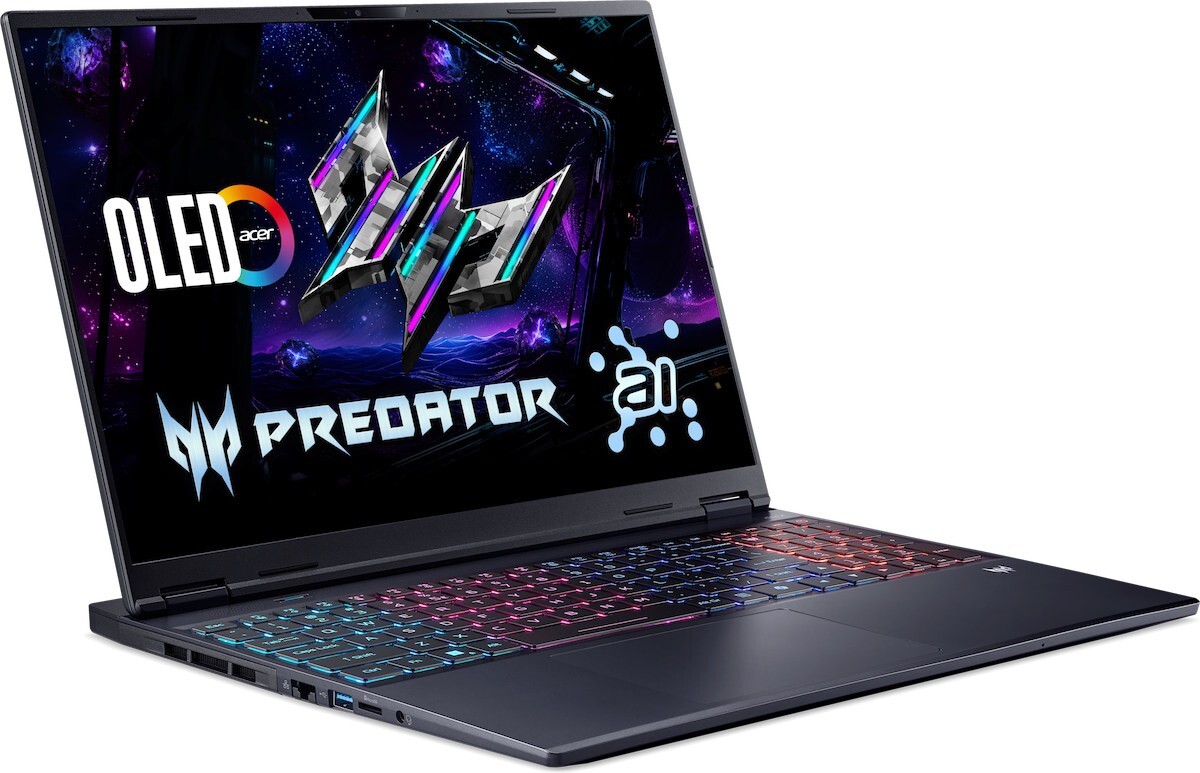 Acer Predator Helios Neo 16S AI PHN16S-71 / 16 OLED WQXGA / Core Ultra 7 255HX / 32GB DDR5 / 1TB SSD / GeForce RTX 5070 8GB