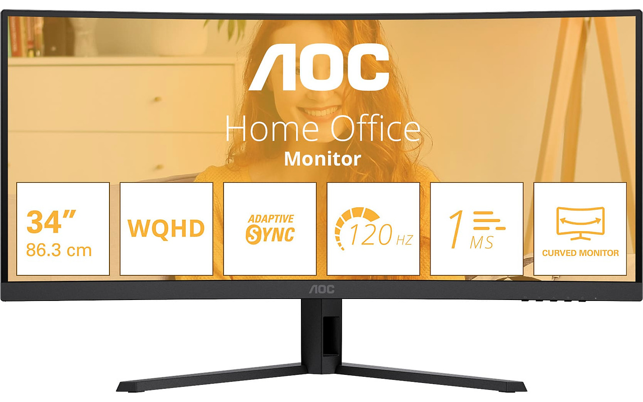 AOC CU34B3E / 34 VA Curved WQHD