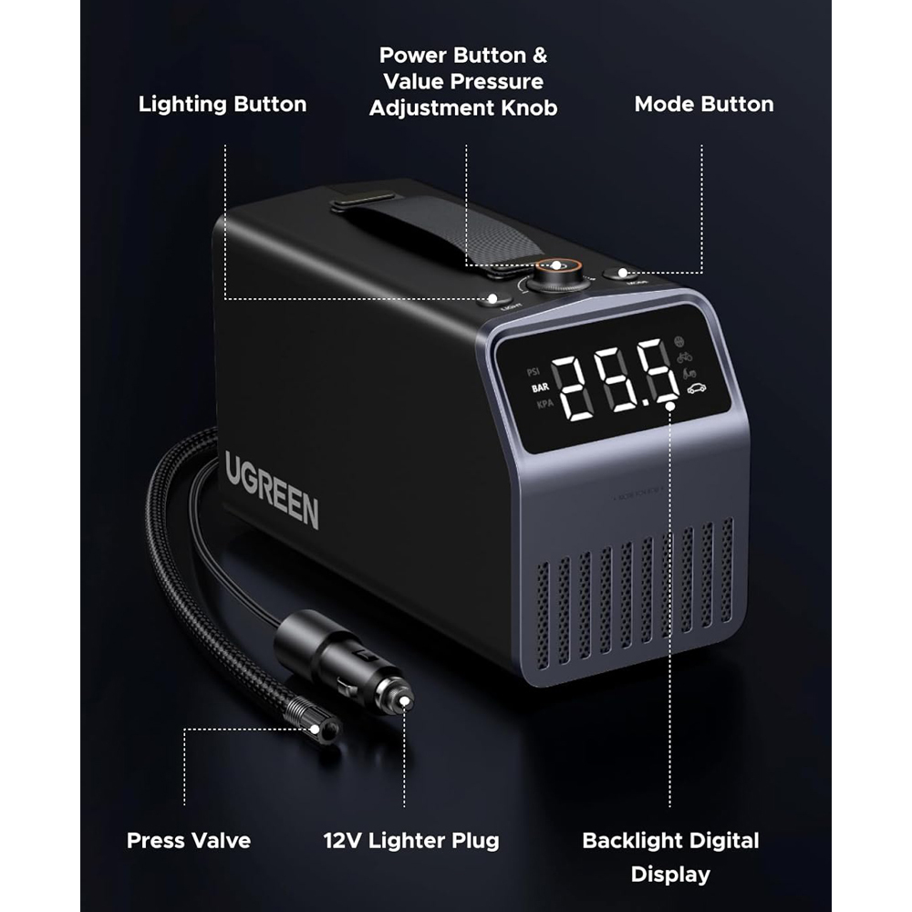 UGREEN Portable Tire Inflator Pro / ET723