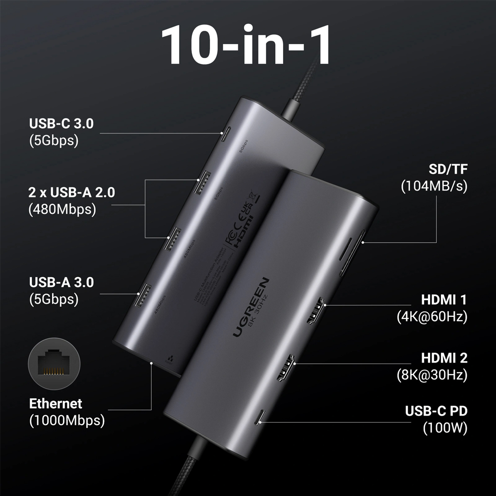 UGREEN 10in1 8K 30Hz / CM639