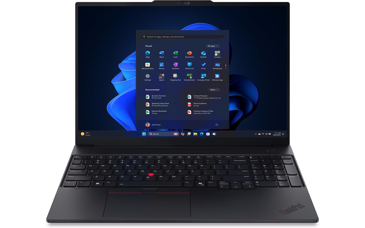 Lenovo ThinkPad E16 Gen 3 / 16 IPS FullHD+ / Core Ultra 7 256V / 16GB LPDDR5X / 512GB SSD