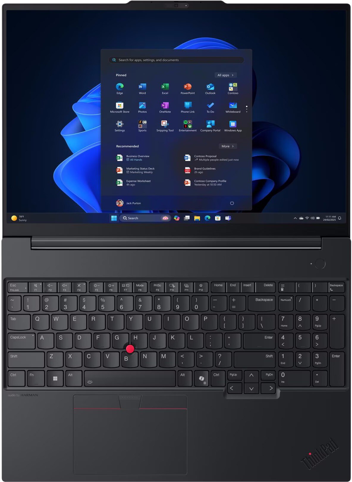 Lenovo ThinkPad E16 Gen 3 / 16 IPS FullHD+ / Core Ultra 7 258V / 32GB LPDDR5X / 1TB SSD