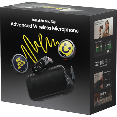 Insta360 Mic Pro MCA10 for Luna Ultra / X5 / X4 Air / Ace Pro 2 / GO Ultra