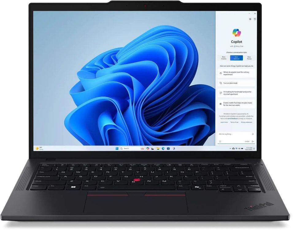 Lenovo ThinkPad T14 G5 / 14 WUXGA / Core Ultra 7 155U / 16GB DDR5 / 512GB SSD