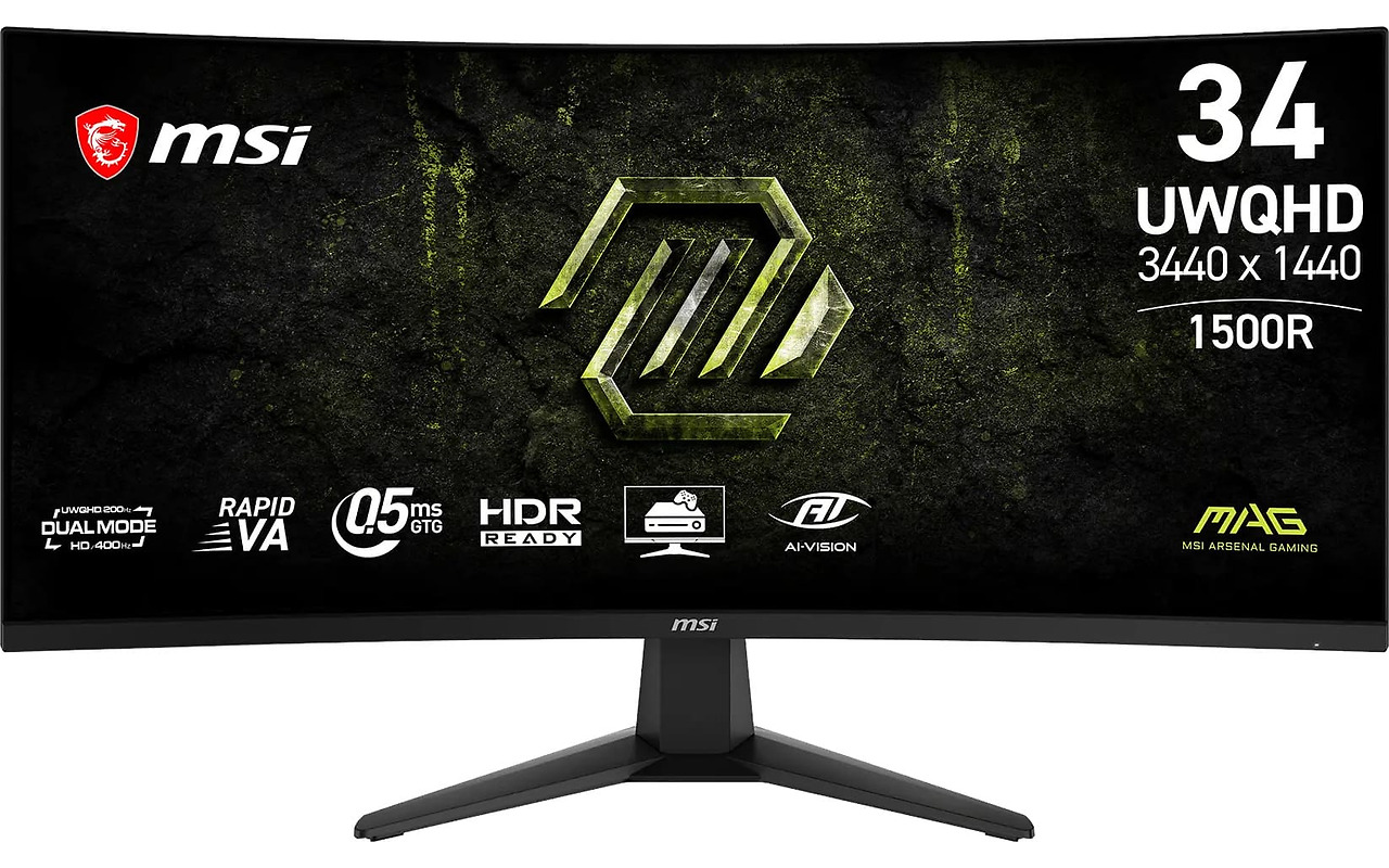 MSI MAG 346CQDF E20 Gaming / 34 VA LED