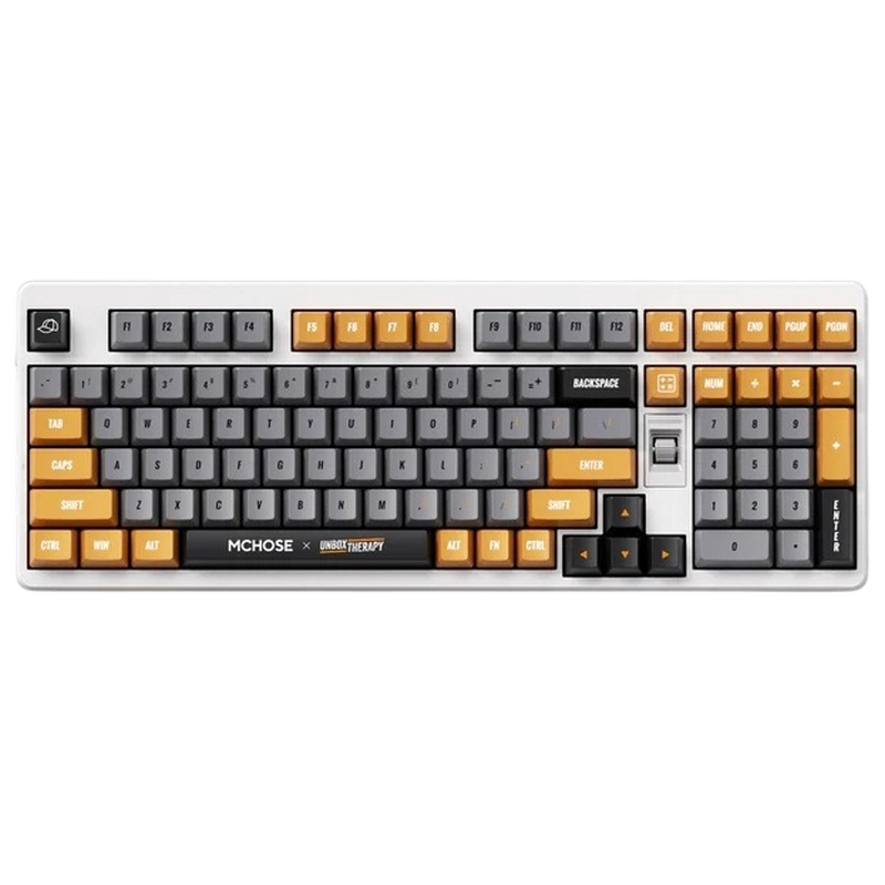 MCHOSE x Unbox Therapy UT98 Mechanical Silent Peach V3 SW White
