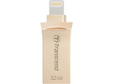 USB Transcend JetDrive Go 500 / 32GB / OTG / Lightning + USB3.1 / Gold