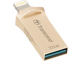 USB Transcend JetDrive Go 500 / 32GB / OTG / Lightning + USB3.1 / Gold