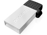 USB Transcend JetFlash 380G 32Gb / OTG / USB2.0 + Micro-USB / Silver