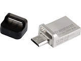 USB Transcend JetFlash 880 32GB / OTG / USB3.0 + Micro-USB / Silver
