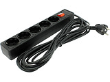Sven Optima Base 5 Sockets 3.0m Black