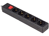 Ultra Power UP3-AF-15PPB 5 Sockets 4.5m Anti-fire Plastic Black