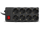Surge Protector Sven Optima Pro / 8 Sockets / 3.1m / Black