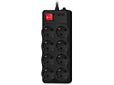 Surge Protector Sven Optima Pro / 8 Sockets / 3.1m / Black