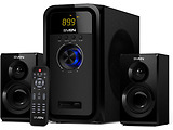 Speakers Sven MS-2051 / 2.1 / RMS 55W / Bluetooth / FM-tuner / USB & SD card / Black