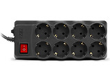 Surge Protector Sven Optima Pro / 8 Sockets / 1.8m / Black