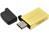 USB Transcend JetFlash 380 64GB / OTG / USB2.0 + Micro-USB / Gold
