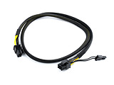 Cable Cablexpert CC-PSU-86 / PCI-Express 6-pin male to 6+2 pin male / 0.8 m / mesh jacket