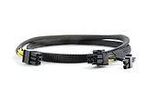 Cable Cablexpert CC-PSU-86 / PCI-Express 6-pin male to 6+2 pin male / 0.8 m / mesh jacket