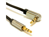 Cable Cablexpert CCAP-444L-1M / 3.5mm jack - 3.5mm jack / 90 degrees / 1m /