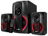 Speakers Sven MS-304 / 2.1 / 40W RMS / Bluetooth + EDR / Digital LED display / FM-tuner / Black