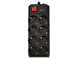 Sven SF-08-16 / 8 Sockets / 1.8m / Black