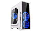 Case GameMax G561 / ATX / Transparent side panel / 3 x 12cm Blue LED Ring-type Fans / White