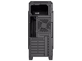 Case GameMax G561 / ATX / Transparent side panel / 3 x 12cm Blue LED Ring-type Fans / Black