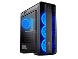 Case ATX GameMax MoonLight / Fan Controller / Ring Type Blue Fans / Black