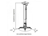 Mount Brateck PRB-2G / Wall & Ceiling / Silver