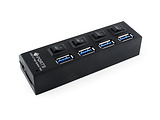 USB 3.0 Hub Gembird UHB-U3P4-22 / 4-port / Black
