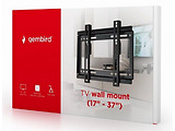 Wall Mount Gembird WM-37F-01 / 17"-37" / max.25kg / Black