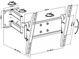 Wall Mount KSL WM448T / Black
