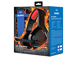 Headset Sven AP-G858MV / 108dB / Non-tangling cable / Red