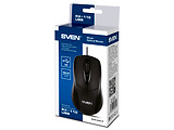 Mouse Sven RX-110 / Optical / Ambidextrous / USB / Black