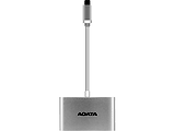 USB HUB ADATA ACA3HUBAL-CSV / USB Type-C to 3-Ports USB-A 3.1 / Silver