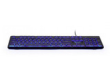 Keyboard Gembird KB-UML3-01 / Multimedia / Silent / 3-color backlight / Black