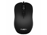 Mouse Sven RX-140 / Optical / Ambidextrous / Soft Touch / Black