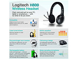 Logitech Wireless Headset H800 / Black