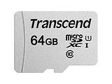 MicroSD Transcend 64GB / SD adapter / UHS-I U1 / TS64GUSD300S-A /