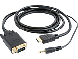 Gembird A-HDMI-VGA-03-6 / Adapter HDMI-VGA