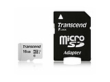 MicroSD Transcend 16GB / SD adapter / UHS-I / TS16GUSD300S-A