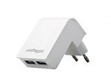 Gembird Energenie EG-U2C2A-02 Universal USB Charger / White