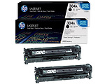 HP №304A Pack of 2 Black Cartridges CC530AD / Black